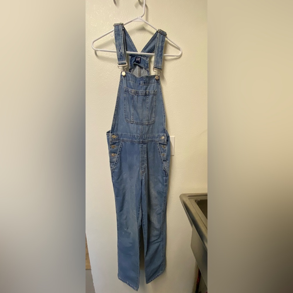 Gap Light Blue Denim Overalls